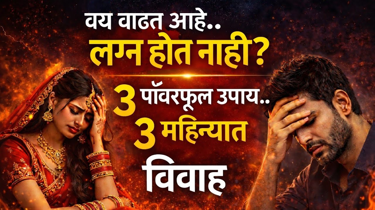 वय वाढतंय पण लग्न होत नाही? करा हे 3 Powerful Upay | 3 Mahinyat Vivah Yog | Lagna Astrology Marathi