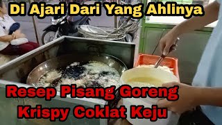 cara membuat Pisang goreng krispi coklat keju paling mudah ll resep pisang goreng Krispi coklat keju