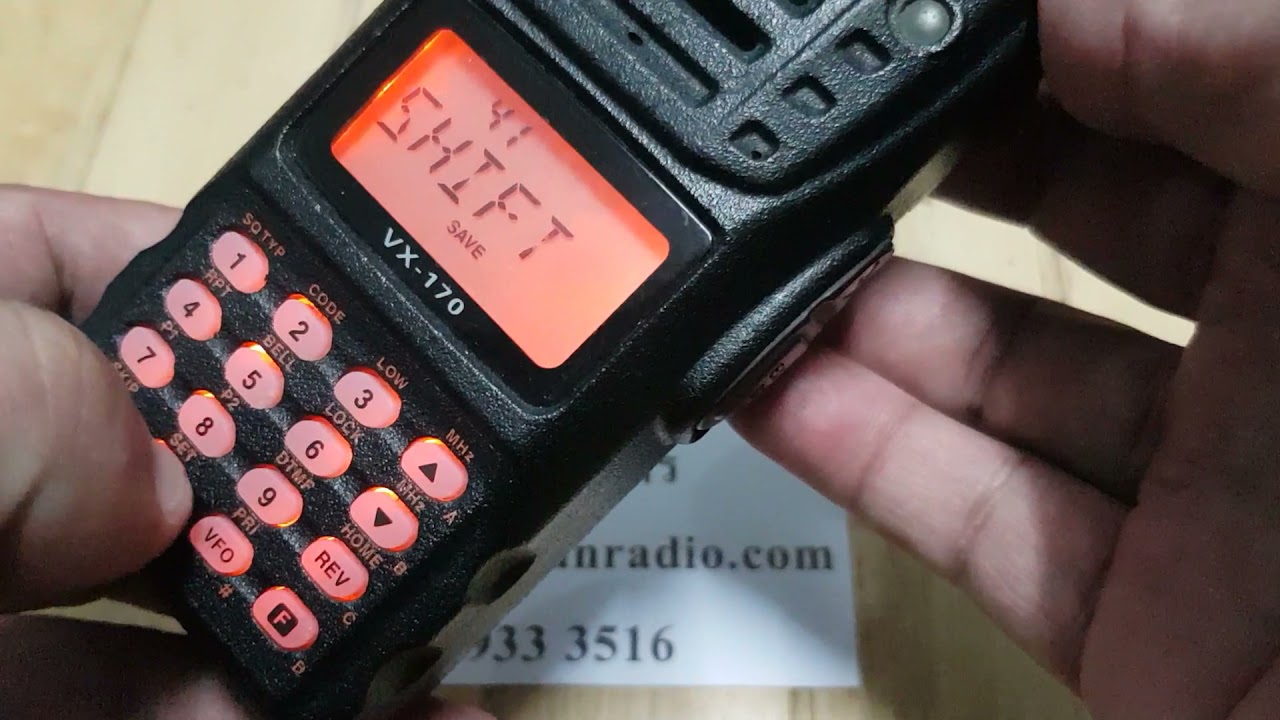 วิธีตั้งสเตป Yaesu FH 912 VX 170