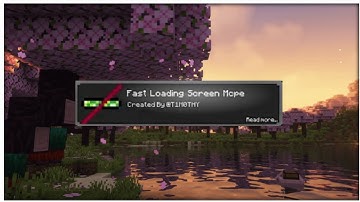 INSANE Fast Loading Screen Addon for MCPE 1.21+ | Load in SECONDS!