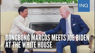 Bongbong Marcos meets Joe Biden at the White House