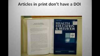 Citing Journal Articles in the APA Style.