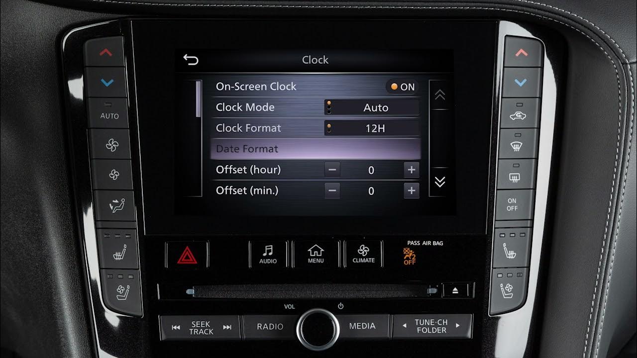 2022 INFINITI QX50 Setting the Clock YouTube