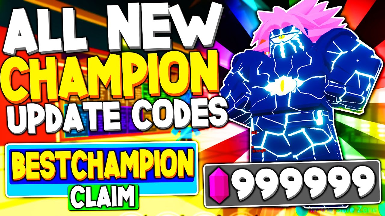 ALL NEW FREE CHAMPIONS UPDATE CODES In ANIME FIGHTING SIMULATOR ROBLOX CODES YouTube