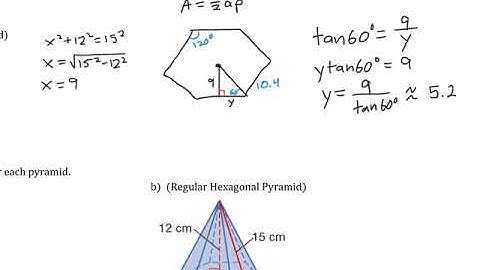 Surface Area and Volume of a Pyramid