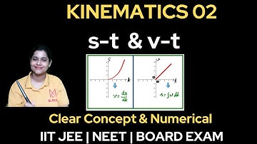 s-t & v-t graph  | Average velocity | Instantaneous velocity | Kinematics | HC Verma | Ms. Physics