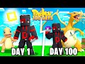 I Spent 100 Days In Minecraft Pokémon (Pixelmon)