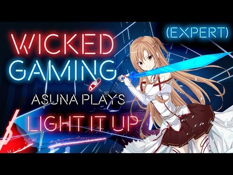Beat Saber: Asuna plays Light It Up [Expert|S-Rank][Stream Highlight]