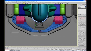 28 robot 3ds max tutorial - MEGAZORD Daizyujin 3D - mechanical modeling part. 03/04