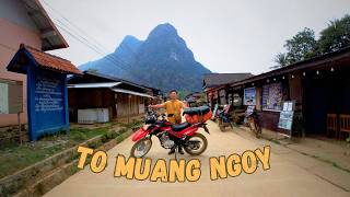 Travel vlog - Fun Motorcycle Ride from Nongkhiaw to Muang Ngoy in Laos