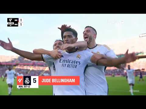 【西甲國家德比】 Jude Bellingham梅開二度帶領皇馬客場 2:1 逆轉巴塞 #laliga #皇家馬德里#巴塞隆納