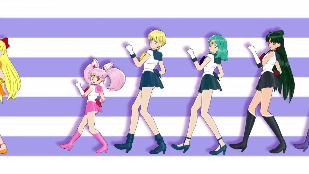 Mmd Precure プリキュア セーラームーン１１７人でedメドレー Mmd Sailormoon Youtube