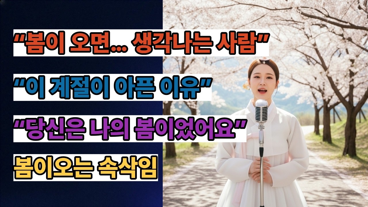 봄이 오는 속삭임 🌸 가슴을 울리는 한국 감성트롯 (여자보컬 신곡)