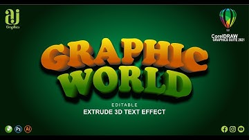 Extrude Tool in Corel Draw | Corel Draw Tutorial | 3D text in Corel Draw