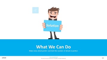 Blue infographics design PowerPoint template