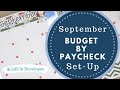 Setting Up My September Budget // Budget with Me // Budget By Paycheck Workbook // The Budget Mom