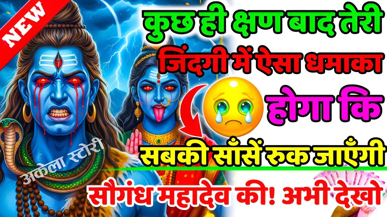 888🕉️Mahadev Ji Ka Sandesh💯😭आज तेरी भक्ति की कसम मुझे छोड़कर मत जाओ |👁️Har har mahadev |#shivshakti