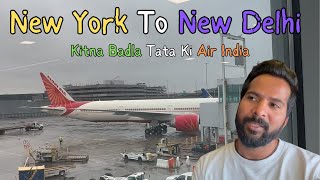 Air India Boeing 777 300ER | New York To New Delhi | USA To India | JFK Airport To DEL | Full Video