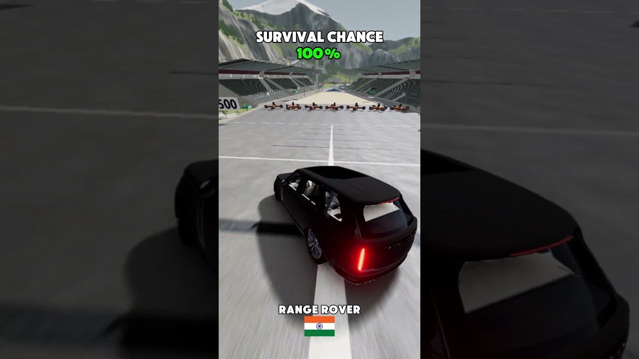 BeamNG Jump & Brake Test – Range Rover (Part 18)