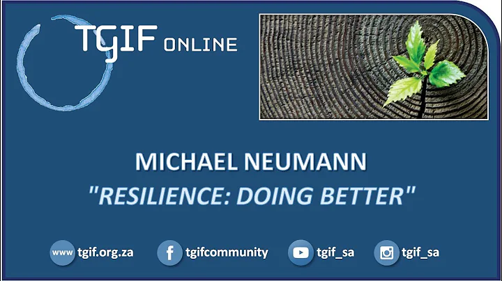 Michael Neumann: "Resilience: Doing Better"