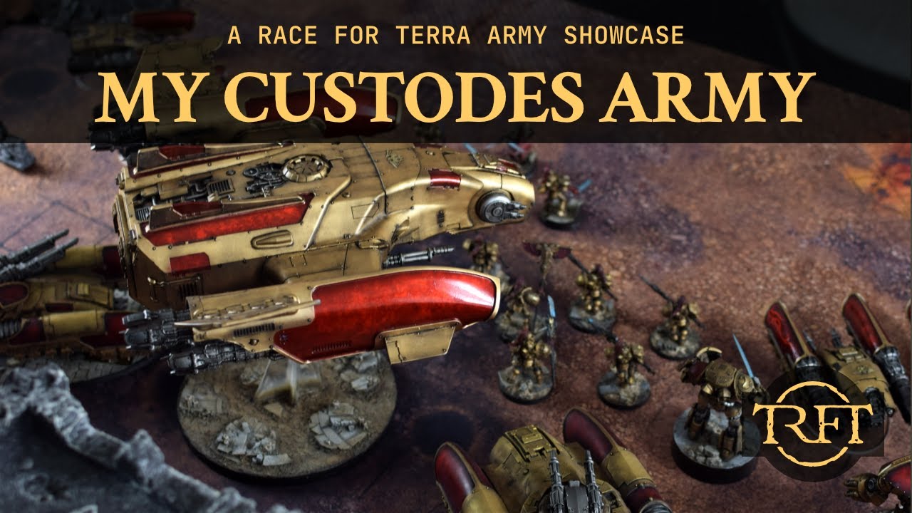 Custodes Army Showcase - My Horus Heresy Custodes Army - YouTube