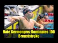 Nate Germonprez Dominates 100 Breaststroke | Texas vs Tennessee Night Highlights
