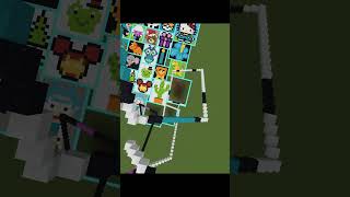 satisfying pixel art in minecraft (Monster) #short #minecraft #gaming