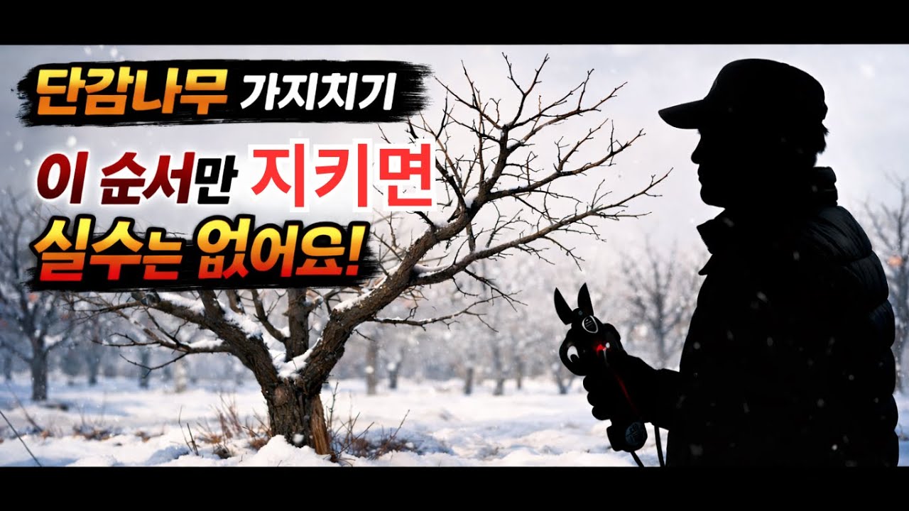 [502] 단감나무 가지치기 이 순서만 알아도 실수는 없어요 