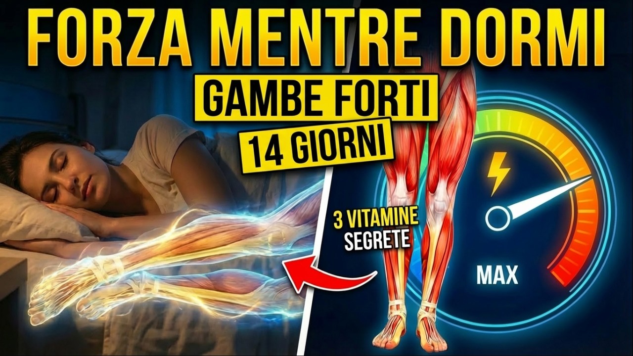GAMBE DEBOLI Ripristina la Forza mentre DORMI con queste 3 Vitamine (Senza Farmaci) 🦵⚡