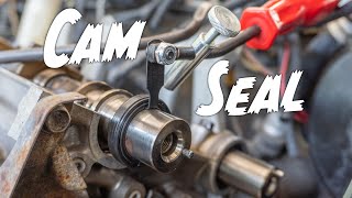 How to REPLACE a Cam Seal! (timing belt + oil leak fix) screenshot 5