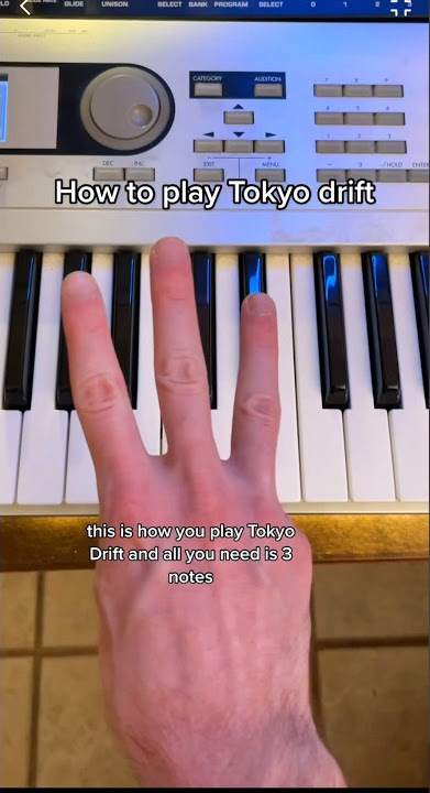 How to play Tokyo Drift 🎹👀 #shorts