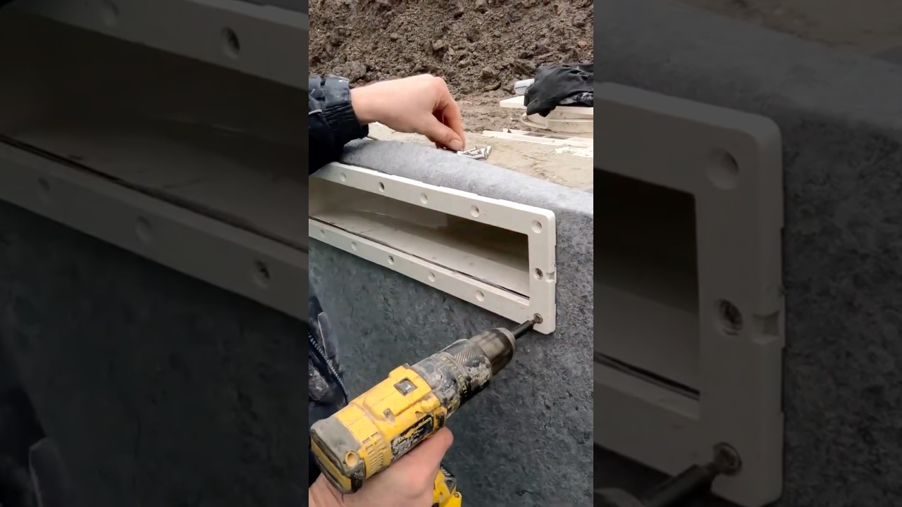 Zwembad-DHZ skimmer plaatsen! 