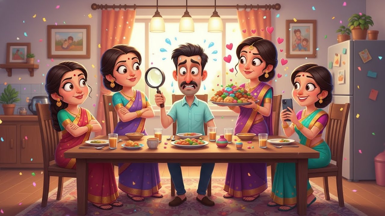 چار بیویاں اور ایک بیچارا شوہر 😂 | مزاحیہ کہانی | ہنسی سے بھرپور اردو طنز