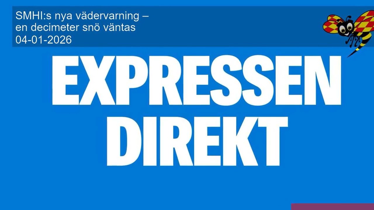 SMHI:s nya vädervarning – en decimeter snö väntas