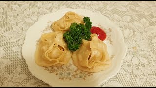 Вкусные манты с мясом и тыквой!