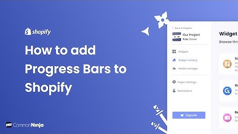 How to add Progress Bars to Shopify