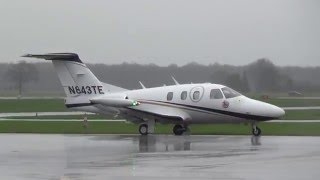 Landing N843TE Eclipse EA-500 (Iron Maiden) at Teuge Airport