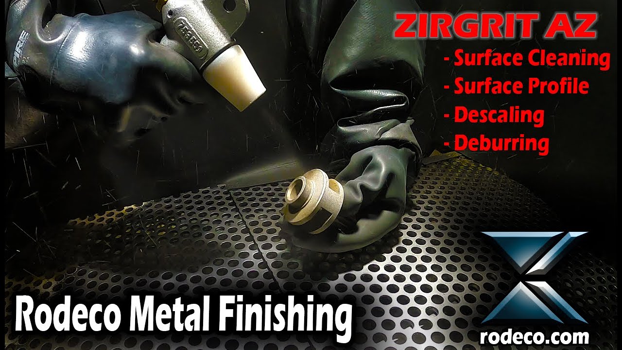 ZirGrit AZ Abrasive Blast Test and Aluminum Oxide YouTube