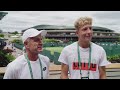 At Wimbledon with Spain's Martin Landaluce