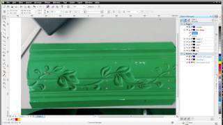 artcam relief, 2/3: draw vectors of leaf and stem in CorelDraw artcam relief, 2/3: draw vectors of leaf and stem in CorelDraw