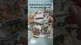 Embellishment clusters for your journals #yvonnepreston #junkjournal