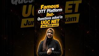 UGC NET Paper 1 | Famous OTT Platform List #ugcnetexamanalysis2026 #ugcnetexamanalysistoday