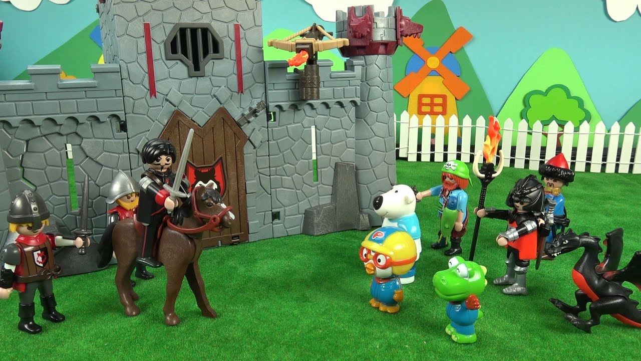 뽀로로와 플레이모빌 검은남작의 결투 ❤ 뽀로로 장난감 애니 ❤ Pororo Toy Video | 토이컴 Toycom