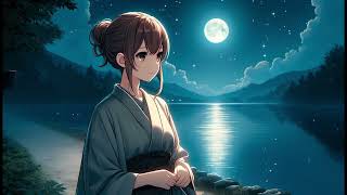 【夜の作業用BGM】月明りの下、ハープの音色で一緒にリラックスしませんか-Moonlit Harp Serenade | Relaxing Melodies for Tranquil Nights-