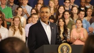 President Obama Town Hall Preprogram Ceremony At Binghamton University