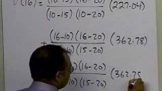Chapter 05.04: Lesson: Quadratic Lagrangian Interpolation: Example: Part 2 of  2