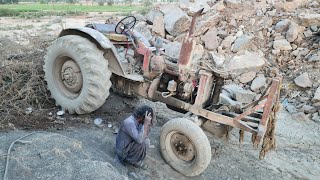 Insane Mountain Recovery Belarus Tractor Front Tire Blowout & Mobile Repair Mission