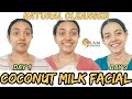 Coconut Milk Facial NO CHEMICALS | Natural Cleanser | Result in 3 Days | GLAM Malayalam Skincare #1