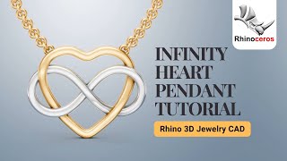 Match Highlights Easy Rhino 3D Trick for a Beautiful Infinity Heart Pendant! ❤️♾️ | Jewelry CAD Tutorial #503