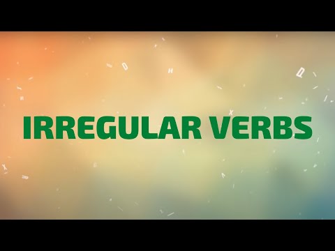 Irregular Verbs | Learn All Irregular Verbs in One Song